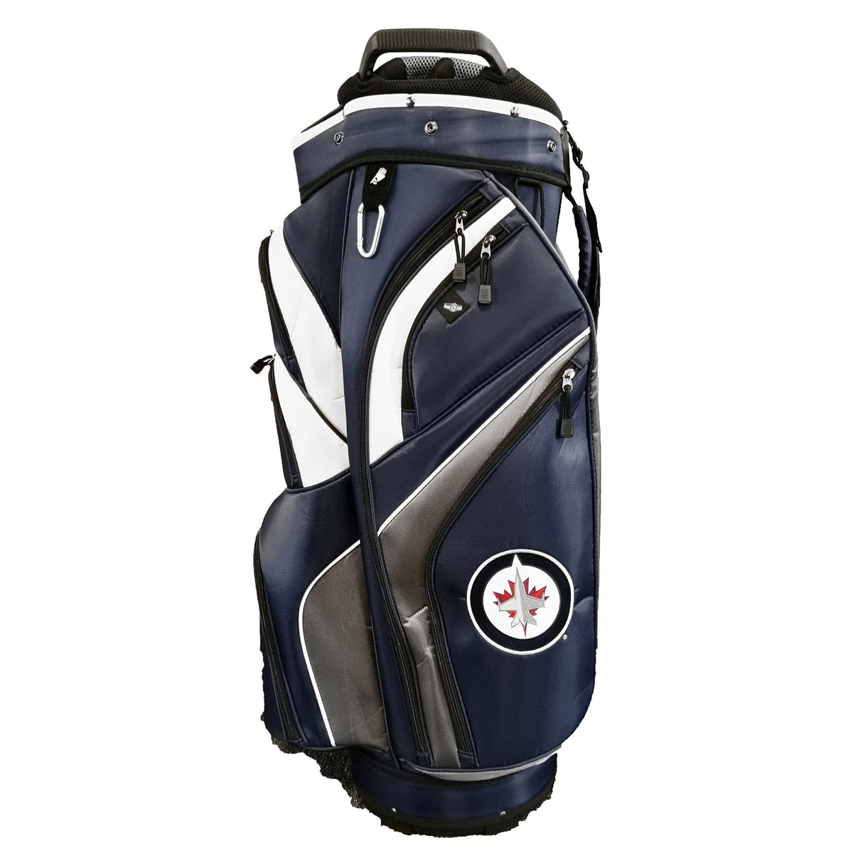 Winnipeg Jets NHL Navy/White Golf Cart Bag product image 1, provided for visual reference and product detail review