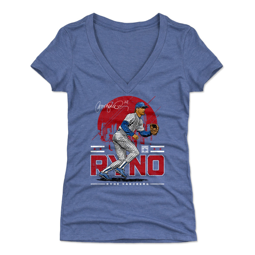 Ryne Sandberg Chicago Skyline WHT product image 1, provided for visual reference and product detail review