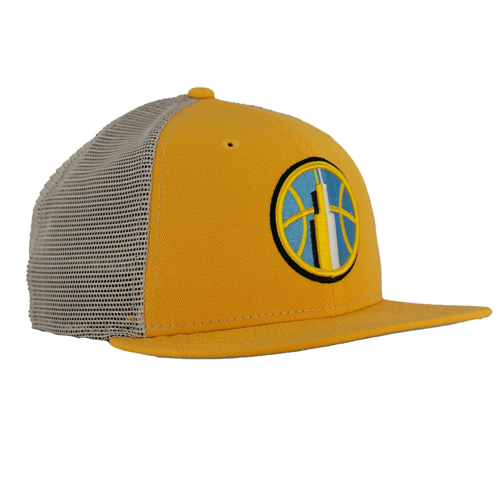 Chicago Sky Gold/Stone Classic New Era 9FIFTY Game Day Mesh Snapback Hat product image 1, provided for visual reference and