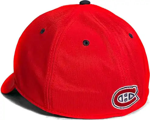 Montreal Canadiens NHL American Needle Men Red E-Boss Stretch Fit Hat product image 2, provided for visual reference and