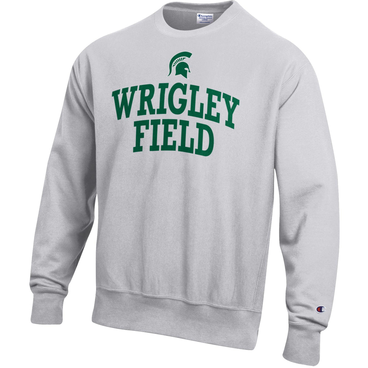 Wrigley Field Michigan State Champion Reverse Crew Neck Sweatshirt product image 1, provided for visual reference and