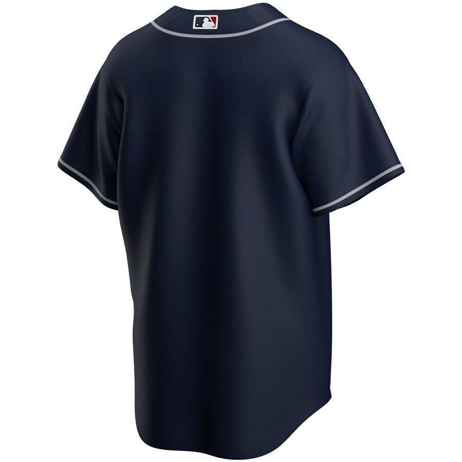 Atlanta Braves MLB Nike Men Navy Alternate Replica Jersey product image 2, provided for visual reference and product detail
