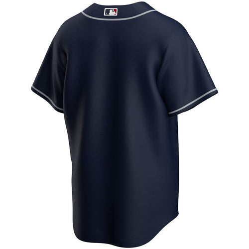Atlanta Braves MLB Nike Men Navy Alternate Replica Jersey product image 2, provided for visual reference and product detail