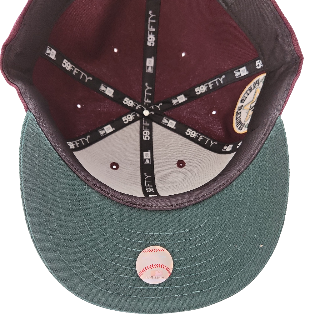 Montreal Expos MLB New Era Men Maroon/Green 59Fifty 1982 All Star Game Cooperstown Fitted Hat product image 3, provided for