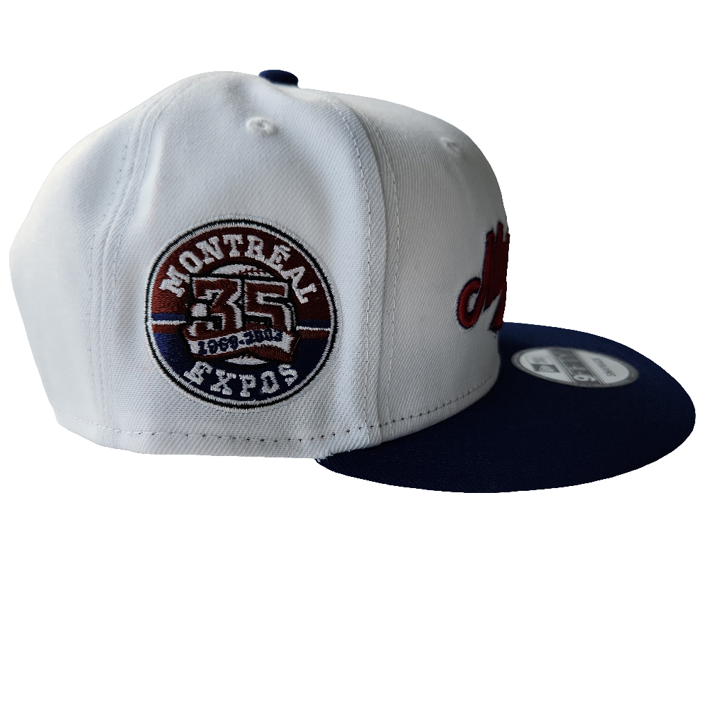 Montreal Expos MLB New Era Men White 9Fifty 35th Anniversary Cooperstown Snapback product image 3, provided for visual