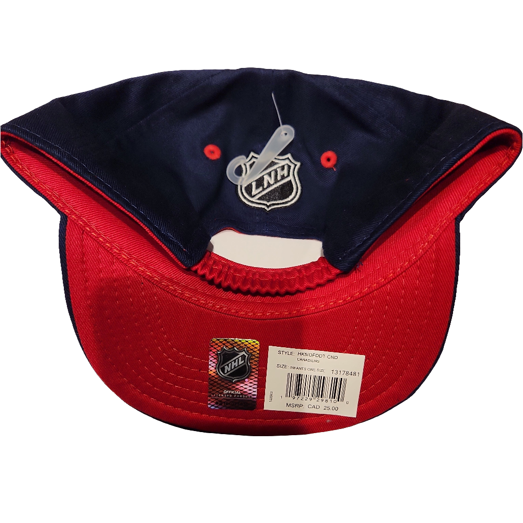 Montreal Canadiens NHL Outerstuff Infant Navy Slouch Hat product image 4, provided for visual reference and product detail