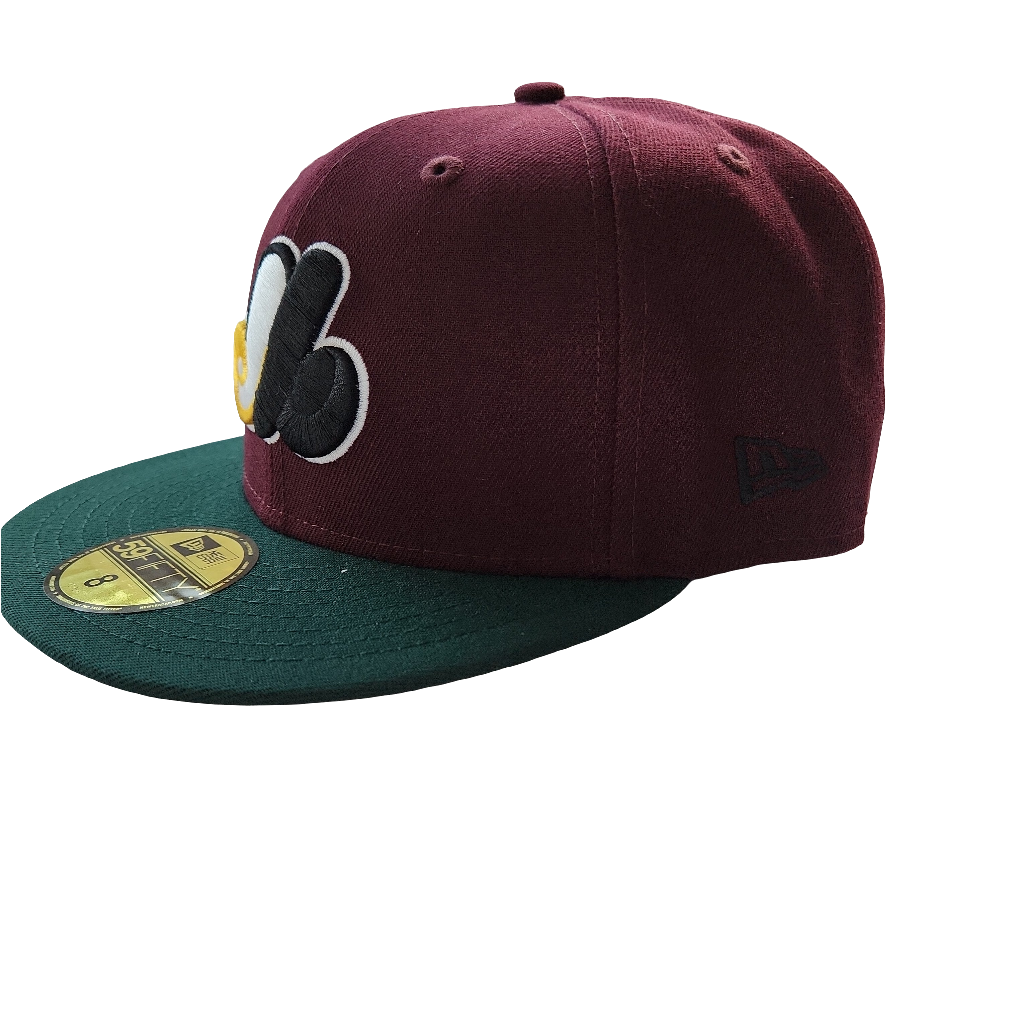 Montreal Expos MLB New Era Men Maroon/Green 59Fifty 1982 All Star Game Cooperstown Fitted Hat product image 4, provided for
