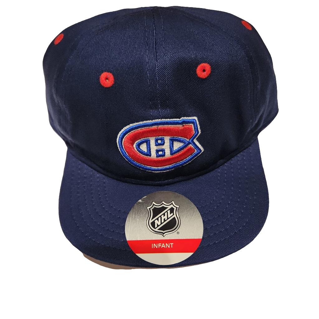 Montreal Canadiens NHL Outerstuff Infant Navy Slouch Hat product image 5, provided for visual reference and product detail