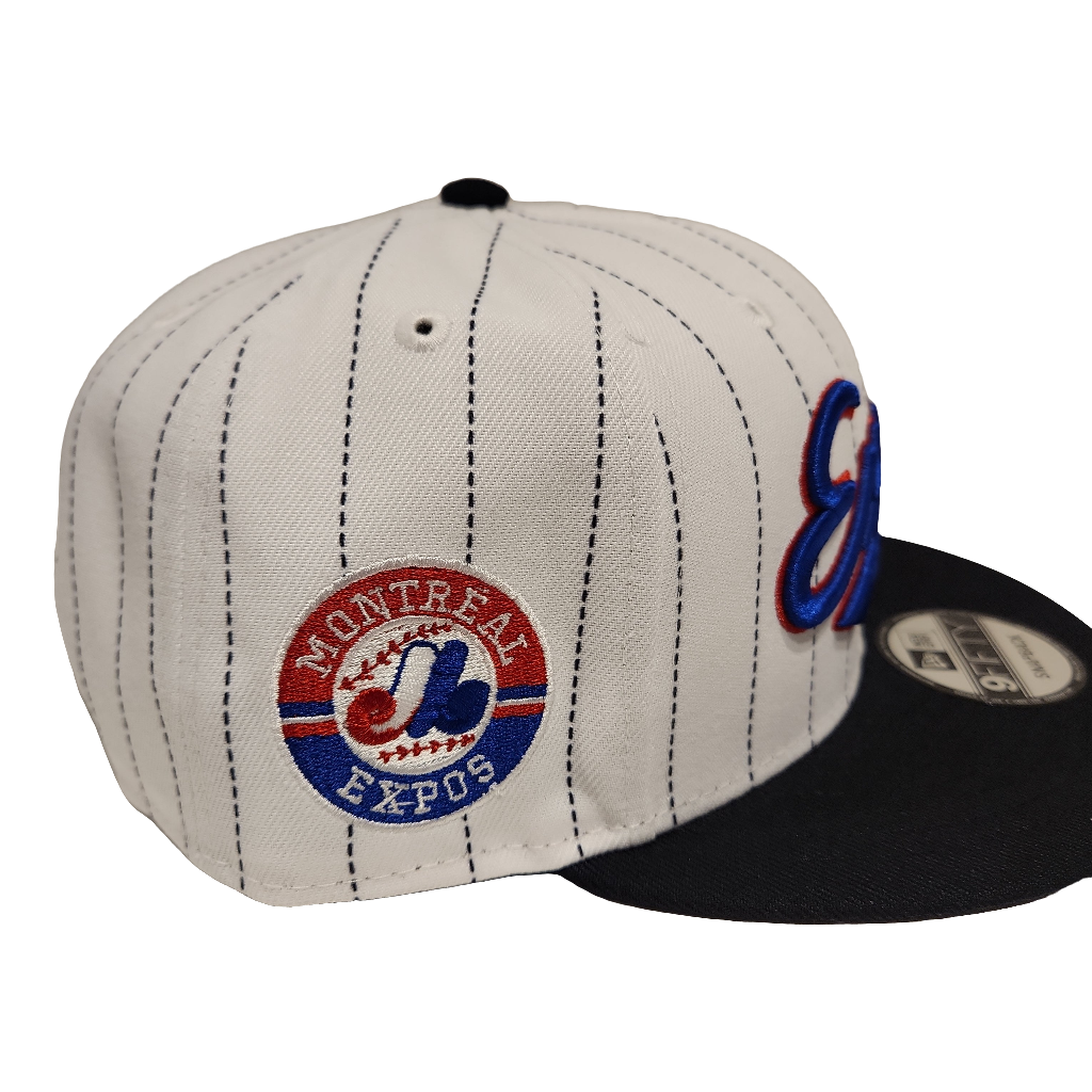 Montreal Expos MLB New Era Men White 9Fifty Cooperstown Pinstripe Retro Uniform Snapback product image 6, provided for