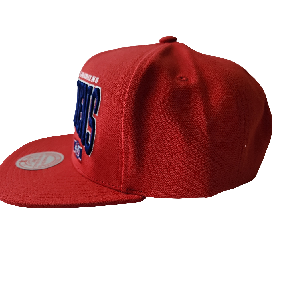 Montreal Canadiens NHL Mitchell & Ness Men Red Champ Stack Snapback product image 3, provided for visual reference and