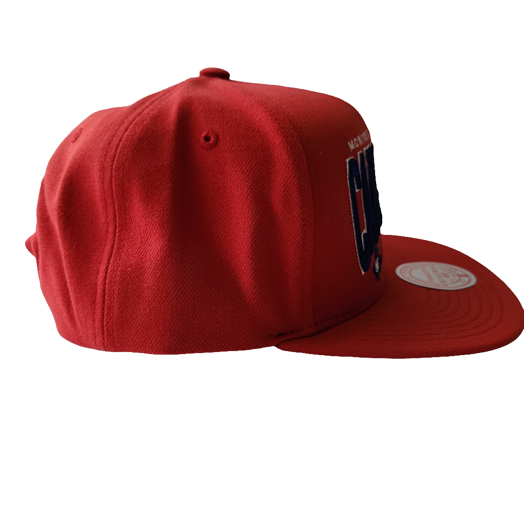 Montreal Canadiens NHL Mitchell & Ness Men Red Champ Stack Snapback product image 4, provided for visual reference and