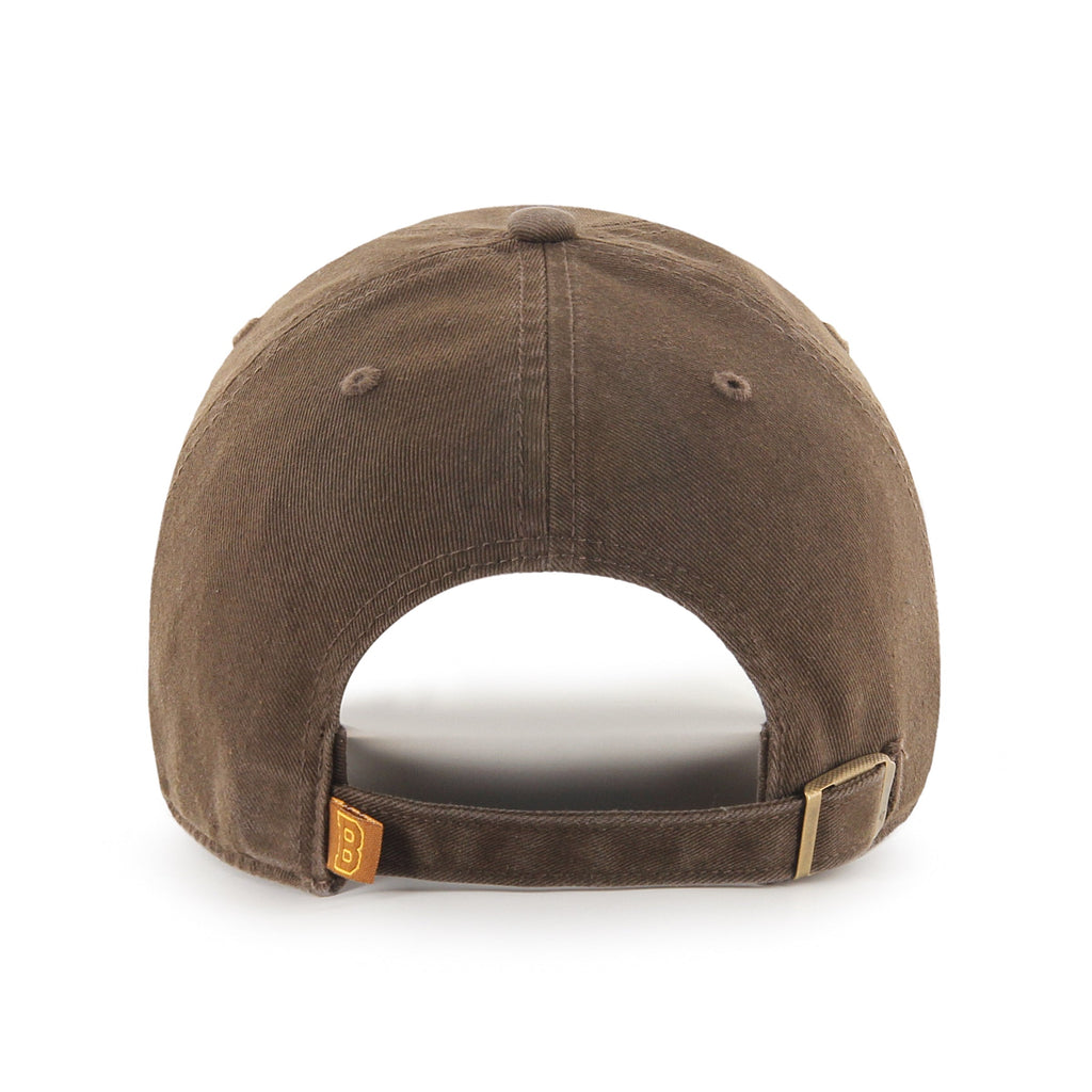 Boston Bruins NHL 47 Brand Men Brown Vintage 1933 Clean Up Adjustable Hat product image 2, provided for visual reference and