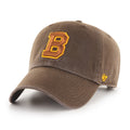 Boston Bruins NHL 47 Brand Men Brown Vintage 1933 Clean Up Adjustable Hat product image 1, provided for visual reference and