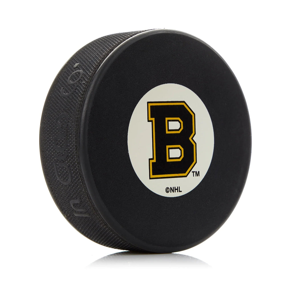 Boston Bruins NHL Inglasco Vintage Souvenirs Hockey Puck product image 1, provided for visual reference and product detail