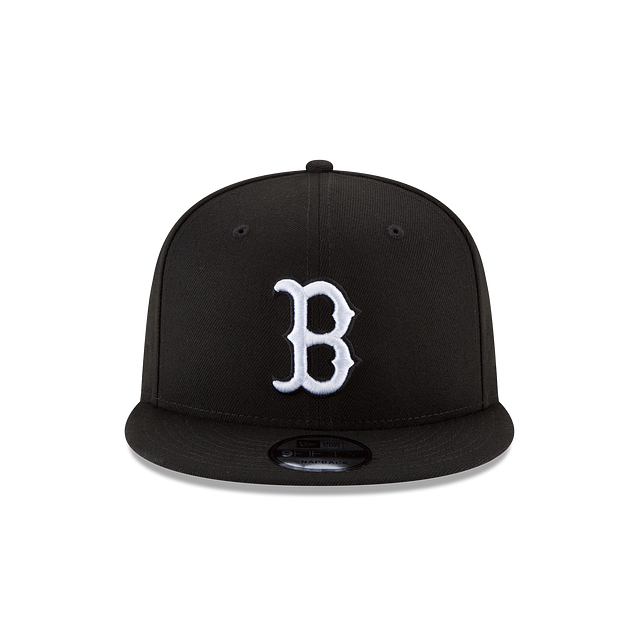 Boston Red Sox MLB New Era Men Black/White 9Fifty Basic Snapback product image 2, provided for visual reference and product