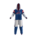 Buffalo Bills NFL Hockey Sockey Men Royal Blue Team Uniform Onesie product image 1, provided for visual reference and