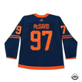 Connor McDavid Edmonton Oilers NHL Adidas Navy Autographed Alternate Authentic Jersey product image 1, provided for visual
