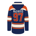 Connor McDavid Edmonton Oilers NHL 47 Brand Men Navy Heavyweight Lacer Hoodie product image 1, provided for visual reference