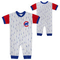 Chicago Cubs Best Series Pinstripe Baby Coverall product image 1, provided for visual reference and product detail review