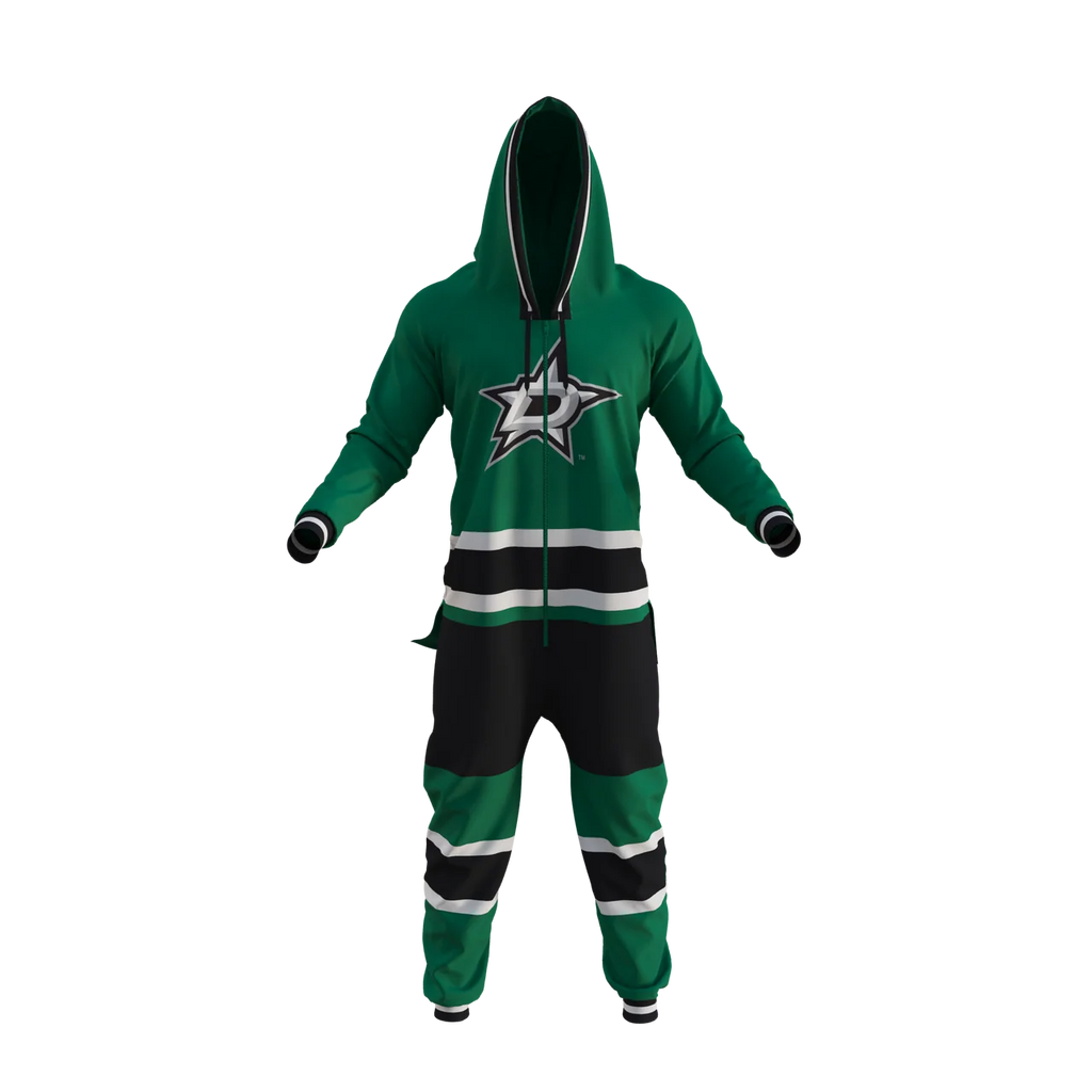 Dallas Stars NHL Hockey Sockey Men Green Team Uniform Onesie product image 1, provided for visual reference and product