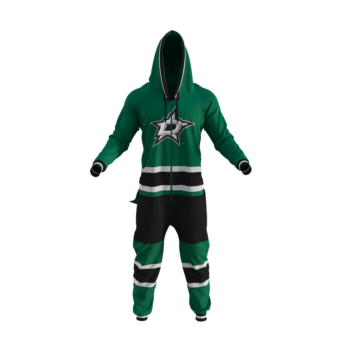 Dallas Stars NHL Hockey Sockey Men Green Team Uniform Onesie product image 1, provided for visual reference and product