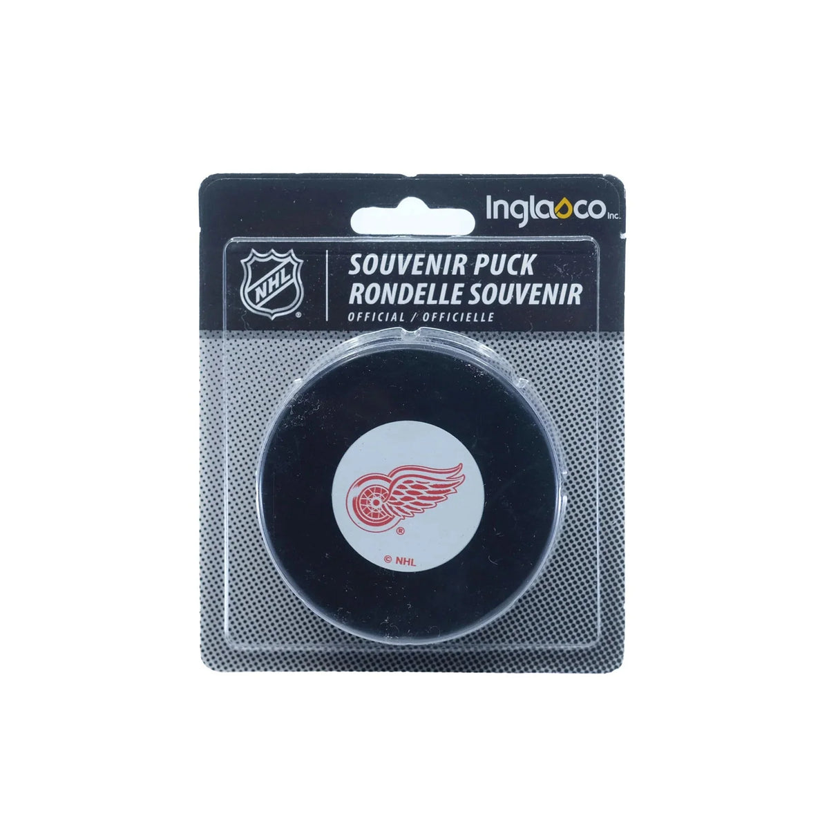 Detroit Red Wings NHL Inglasco Vintage Souvenirs Hockey Puck product image 1, provided for visual reference and product