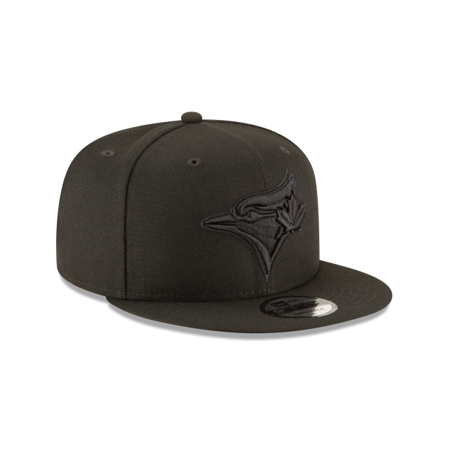 Toronto Blue Jays MLB New Era Men Black on Black 9Fifty Snapback product image 3, provided for visual reference and product