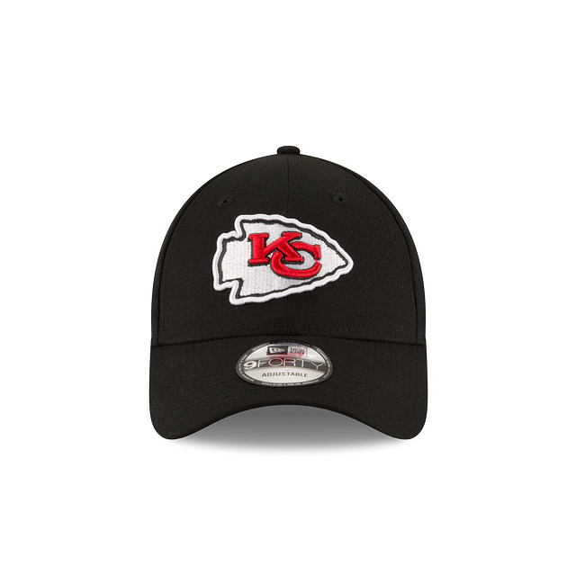 Kansas City Chiefs NFL New Era Men Black 9Forty The League Adjustable Hat product image 4, provided for visual reference and