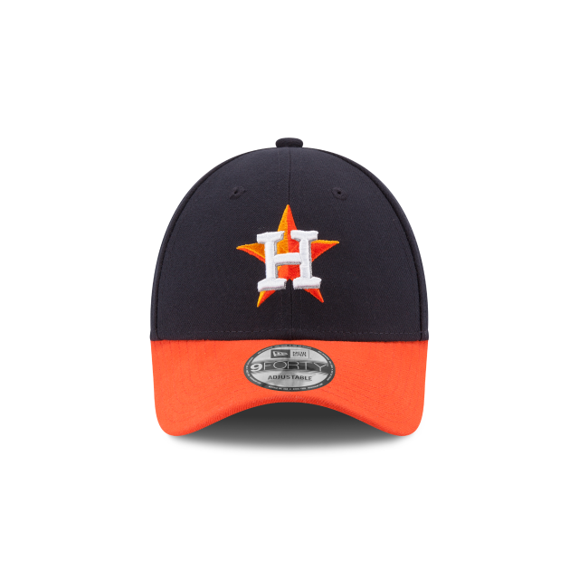 Houston Astros MLB New Era Men Navy Orange 9Forty The League Adjustable Hat product image 3, provided for visual reference