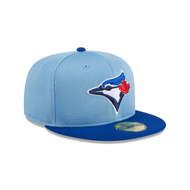 Toronto Blue Jays MLB New Era Men Light Blue 59Fifty Authentic Collection On Field 2024 BP Fitted Hat product image 4,