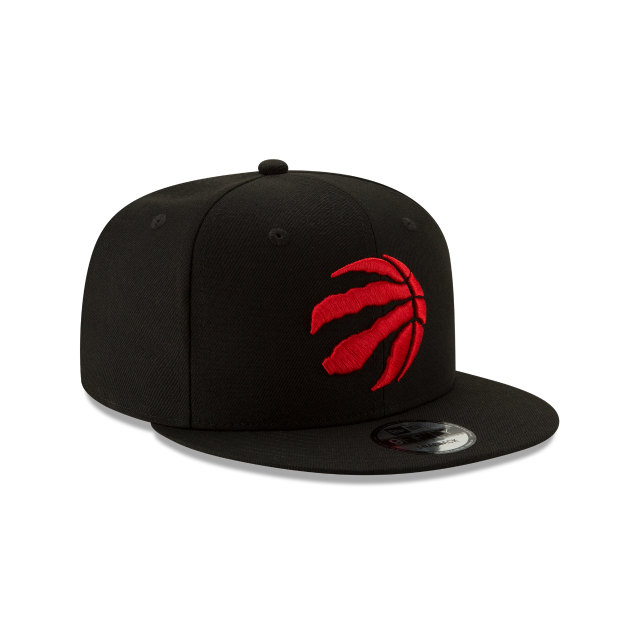 Toronto Raptors NBA New Era Men Black 9Fifty Red Logo Snapback product image 3, provided for visual reference and product