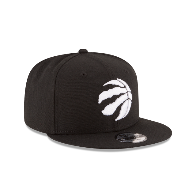 Toronto Raptors NBA New Era Men Black 9Fifty White Logo Snapback product image 3, provided for visual reference and product