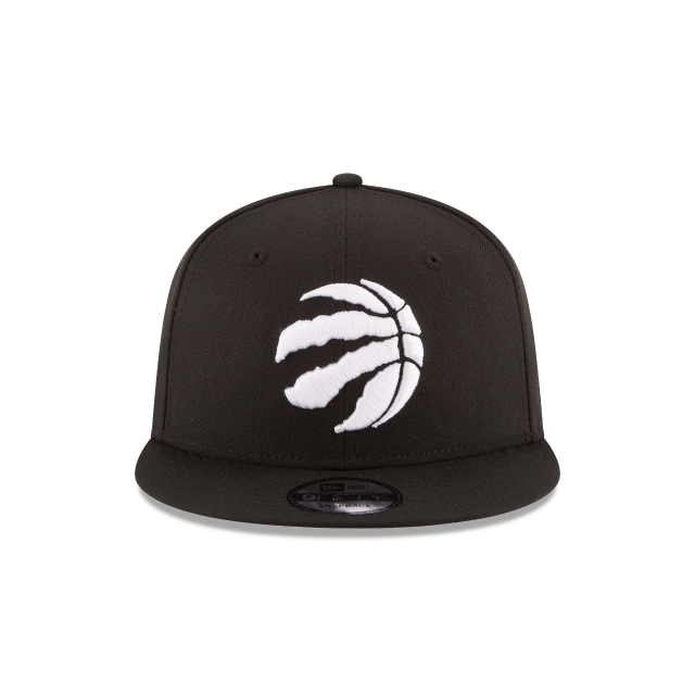 Toronto Raptors NBA New Era Men Black 9Fifty White Logo Snapback product image 5, provided for visual reference and product
