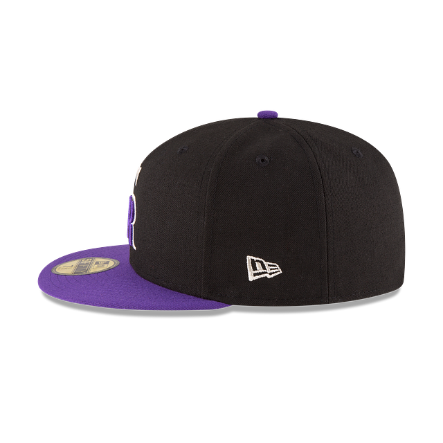 Colorado Rockies MLB New Era Men Black Purple 59Fifty Authentic Collection On Field Alternate Fitted Hat product image 5,