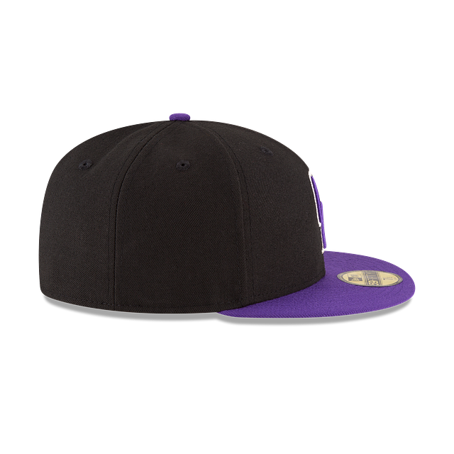 Colorado Rockies MLB New Era Men Black Purple 59Fifty Authentic Collection On Field Alternate Fitted Hat product image 6,