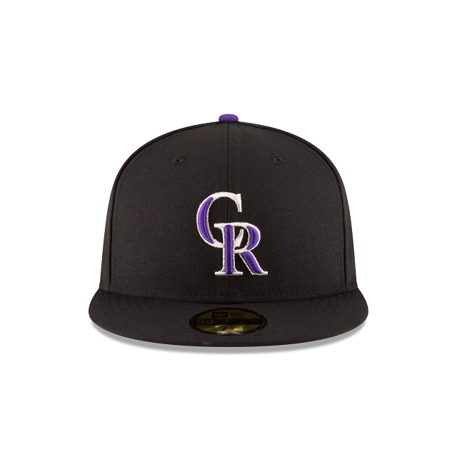 Colorado Rockies MLB New Era Men Black 59Fifty Authentic Collection On Field Game Fitted Hat product image 3, provided for
