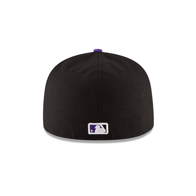 Colorado Rockies MLB New Era Men Black 59Fifty Authentic Collection On Field Game Fitted Hat product image 2, provided for