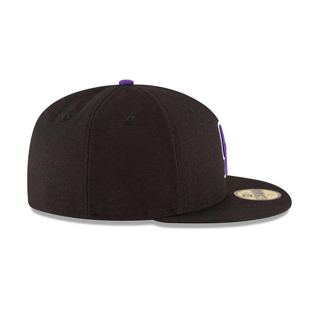 Colorado Rockies MLB New Era Men Black 59Fifty Authentic Collection On Field Game Fitted Hat product image 6, provided for