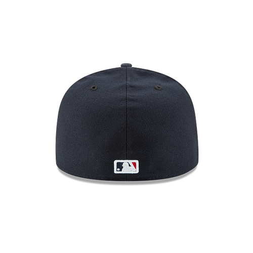 Atlanta Braves MLB New Era Men Navy 59Fifty Authentic Collection On Field Road Fitted Hat product image 2, provided for