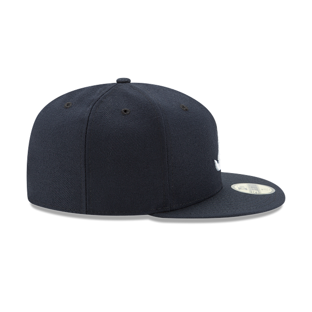 Atlanta Braves MLB New Era Men Navy 59Fifty Authentic Collection On Field Road Fitted Hat product image 5, provided for
