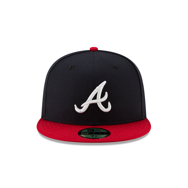 Atlanta Braves MLB New Era Men Navy 59Fifty Authentic Collection On Field Home Fitted Hat product image 3, provided for