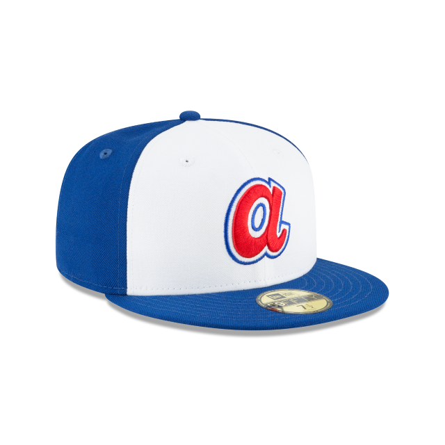 Atlanta Braves MLB New Era Men Royal 59Fifty Cooperstown 1972 Wool Fitted Hat product image 6, provided for visual reference