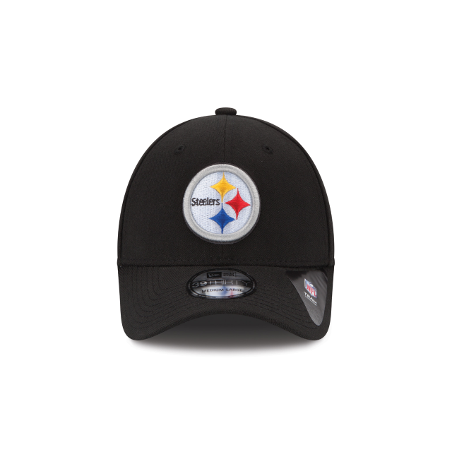 Pittsburgh Steelers NFL New Era Men Black 39Thirty Team Classic Stretch Fit Hat product image 3, provided for visual