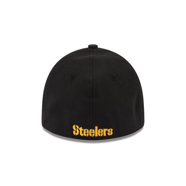 Pittsburgh Steelers NFL New Era Men Black 39Thirty Team Classic Stretch Fit Hat product image 2, provided for visual