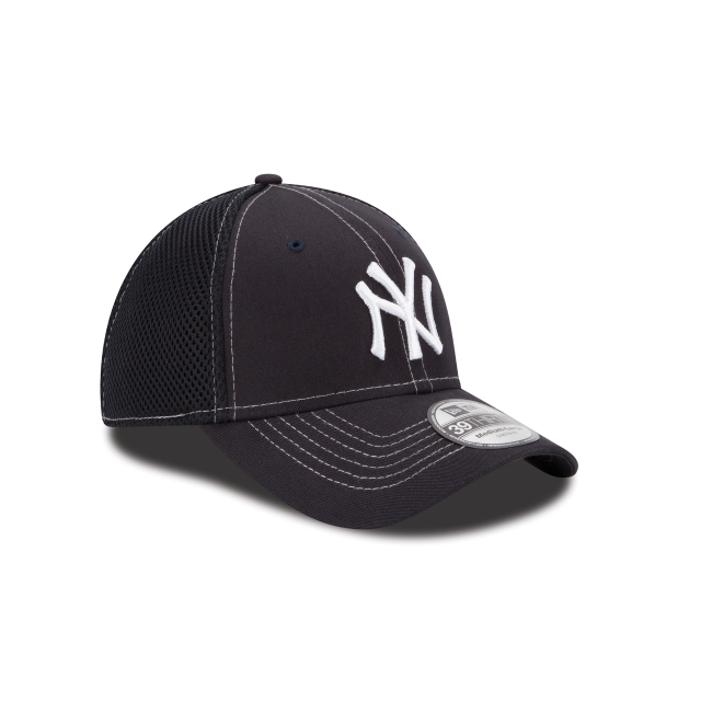 New York Yankees MLB New Era Men Navy 39Thirty Neo Stretch Fit Hat product image 4, provided for visual reference and