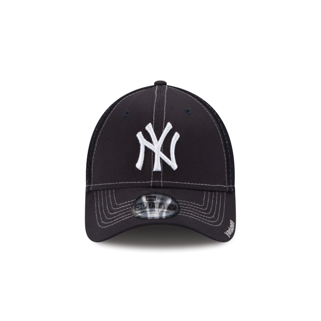 New York Yankees MLB New Era Men Navy 39Thirty Neo Stretch Fit Hat product image 3, provided for visual reference and