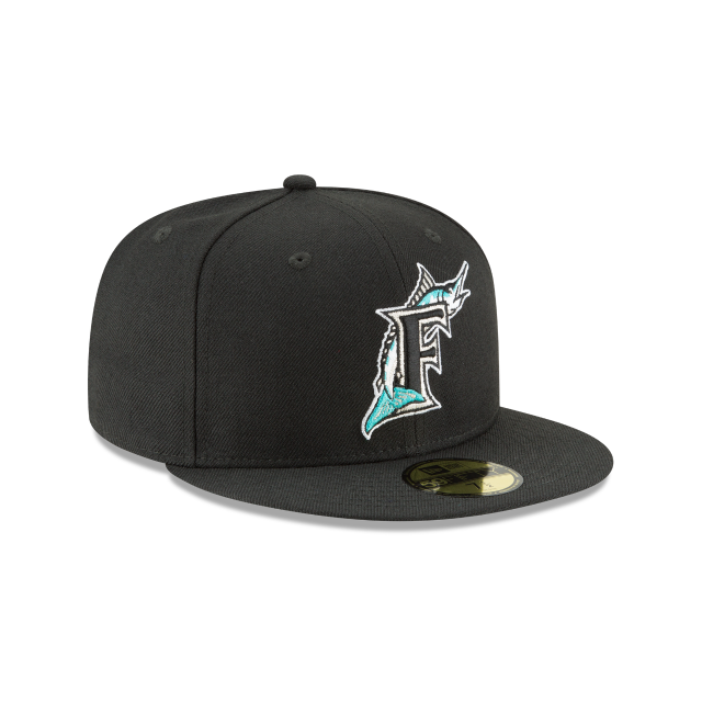 Florida Marlins MLB New Era Men Black 59Fifty Cooperstown 1993 Wool Fitted Hat product image 6, provided for visual