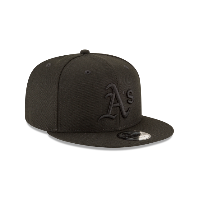 Oakland Athletics MLB New Era Men Black 9Fifty Basic Snapback product image 6, provided for visual reference and product