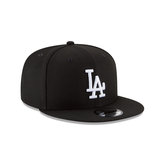 Los Angeles Dodgers MLB New Era Men Black White 9Fifty Basic Snapback product image 6, provided for visual reference and