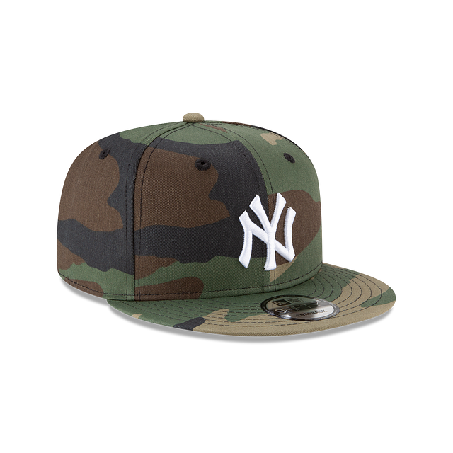 New York Yankees MLB New Era Men 9Fifty Woodland Camo Basic Snapback product image 5, provided for visual reference and